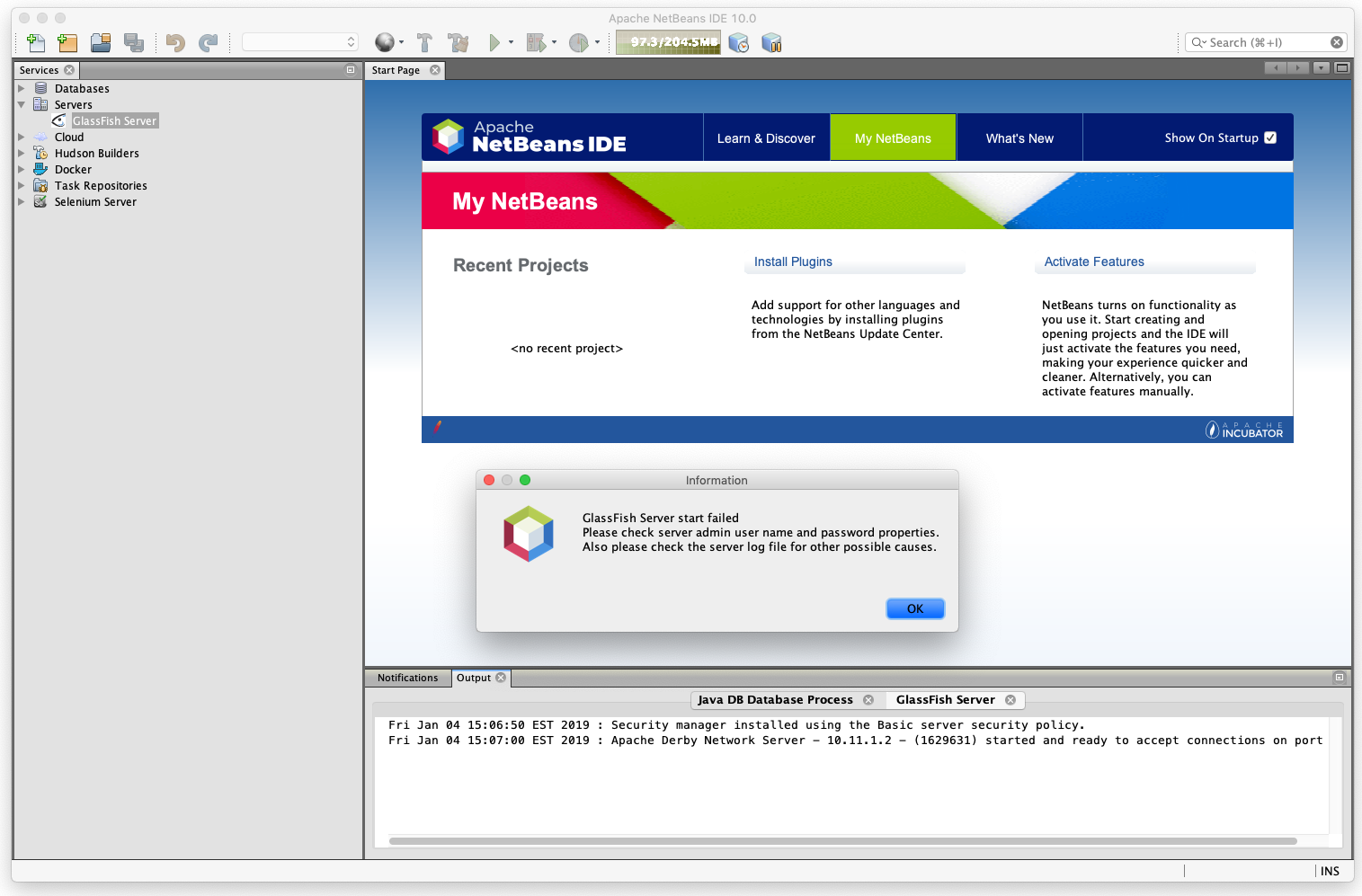 netbeans for mac and chrome